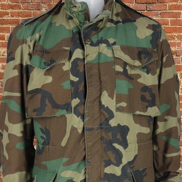 80s Camo Military Jacket S: Urban-Ready, Tactical Trend - Picture 4 of 7